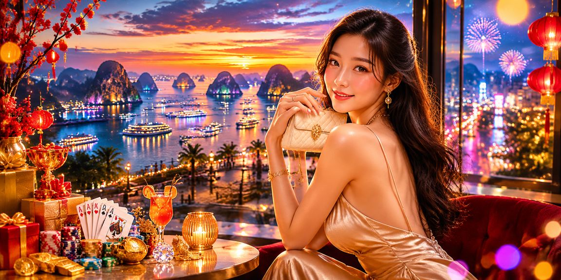 Người chơi thưởng thức game bài tại quán cà phê view Vịnh Hạ Long