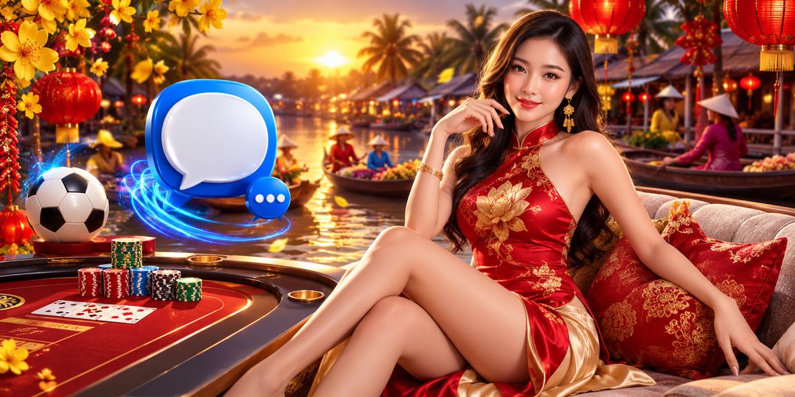 Không khí lễ hội Tết tại đồng bằng sông Cửu Long với bàn baccarat và ánh đèn rực rỡ